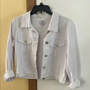 Women's White Denim Jacket